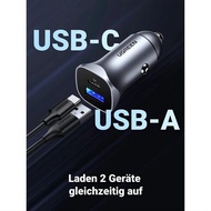 CAR CHARGER UGREEN 25845 30W FAST CHARGER BLACK UGREEN