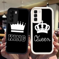 N21 King Queen Silicone Black White Casing for Realme C73 C71 C75 14X Case