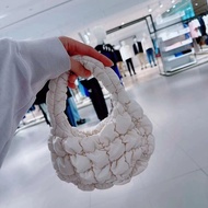 ✈ 2023 new COS bag Korean limited candy color micro mini cloud bag pleated dumpling bag handbag female