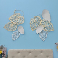Luxury Metal Wall Decor Leaf Gold Home Wall Display / Wall Decoration Leaf Decoration Hanging Leaf D