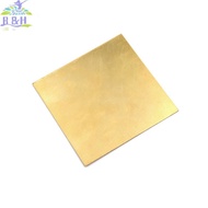 【B&H Dec】 Brass Metal Thin Sheet Foil Plate Thick 0.5mm/0.8mm/1mm/2mm 100X100mm DIY Parts {vn}