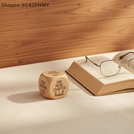 [ZDS] Handmade Wooden Decision Dice Lightweight Portable Dual Use Dice for Quilting Sewing Book Read