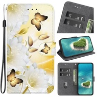 For Redmi note 13 pro Case Painted Leather Flip Phone Case on for Xiaomi Redmi Note 13 Pro Note13 13R 13Pro Plus 5G Wallet Cover