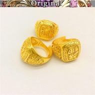 916 pure 916gold Fu Fucai large opening men's ring soul