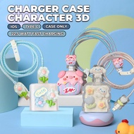Mocho Charger Cable Protector iphone + Silicon Charger Head Protector 3D Motif Charger Case