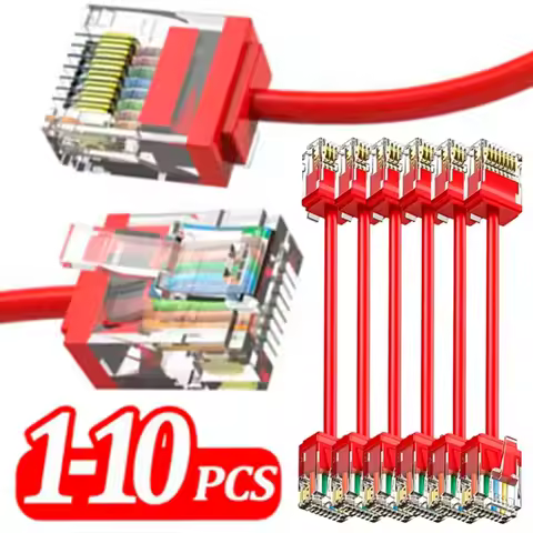 0.1-0.3M High Speed Network Cat 6A/Cat6 RJ45 Patch Cord Ethernet Cable Internet Modem Router Cord Sh