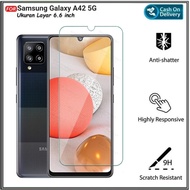 LAYAR Riyanali_Shop Tempered Glass Clear Samsung A42 5G Anti-Scratch Glass Screen hp
