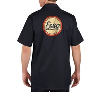 Esso Sign  - Mechanics Graphic Work Shirt  Short Sleeve