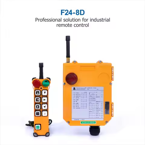 TELECRANE F24-8D Wholesales Industrial Remote Controller 8 Double Speed Buttons Switches AC 36V 220V