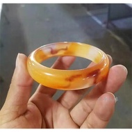 26P Hot Selling Jade Natural Original Ecological Copywriting Bangle Real Patterns Hand Decorat NLI