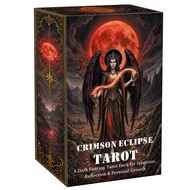 Red Moon Tower CrimsonEclipseTarot CrimsonEclipseTarot 12x7CM English Card Game 99L828026