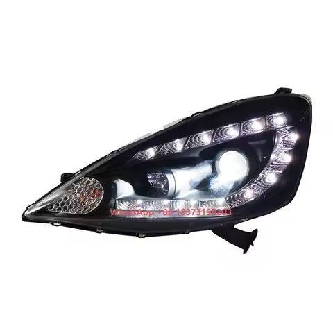 Car Headlight for Honda Fit Headlights Assembly 2008-2010 Modified LED DRLs Turn Signals Lens Xenon 