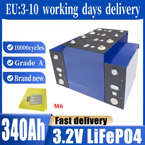 Brand new LiFePO4 3.2v 340ah can be delivered to EU countries in 3-10 days, suitable for home energy