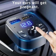 Car Bluetooth FM Transmitter Audio 12-24V Car Mp3 Player 5V Output Dual USB Auto Car Fast Charger Electronic Accessories