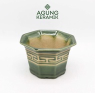 new Pot Bunga Agung Keramik|Pot Tanaman A-522 Size Besar happy