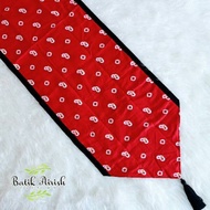 TABLE RUNNER Batik Jumputan Solo Merah Taplak Meja Tamu Batik