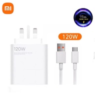 Xiaomi ดั้งเดิม120W ที่ชาร์จความเร็วสูงค่าเทอร์โบไฮเปอร์ชาร์จ UK อะแดปเตอร์ชาร์จในรถยนต์6A Type-C Xiaomi สายเคเบิลสำหรับ Xiaomi 12T 12 Lite 11T Pro 12 Ultra Mix 4 Redmi K50 Pro Note 12 Pro + Poco F4 GT Black Shark 4S 5แล็ปท็อป Air RS Pro