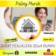 🔥Wakaoo - Template🔥Surat Perjanjian Sewa Rumah | Template Tenancy Agreement | TEMPLATE RENTAL AGREEM