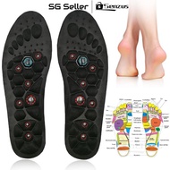 【SG】Magnetic Therapy Acupressure Insoles 35-47 Foot Reflexology Pain Relief Massage Arch Support Sho
