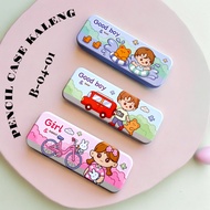 Pencil Case Cans/Tin Pencil Cases B-04-01 B-750/Cute Motif Pencil Case/Korean Aesthetic Tepak