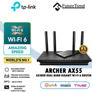 TP Link Archer AX55 AX3000 Dual Band Gigabit Wi-Fi 6 Router