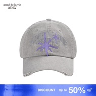 [ADLV] Creature Planet Ball Cap Grey - Unisex Standard Fit Hat acme de la vie