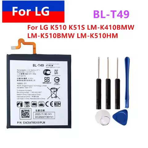 4000mAh battery NEW BL-T49 For LG K510 K51S K61 K41S LM-K410BMW LM-K510BMW LM-K51 High Quality Batte