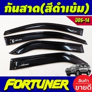 คิ้วกันสาดประตู กันสาด คิ้วประตู คิ้ว ดำทึบ 4 ชิ้น โตโยต้า ฟอร์จูนเนอร์ TOYOTA FORTUNER 2005 2006 20