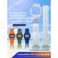 DIY Resin Watch Case Strap Kit Compatible with GSHOCK DW5600 GWM5610 Modification Watchmaking Parts