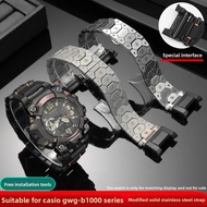 For Casio G-SHOCK GWG-B1000 modified Stainless steel watch strap Men Trendy Sport metal watchband re