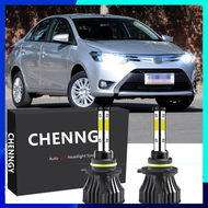 สำหรับ Toyota Vios 2nd Gen & 3rd Gen 2008 -2016(ไฟหน้า) - หลอดไฟหน้า LED ด้านหน้า 6000K Bright White