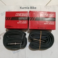 ban dalam sepeda 700x18-23c atau 700x23/25c atau 700x28/32c  35/f43c pentil kecil atau presta FV 60 kenda ban dalam sepeda  fixie balap murah