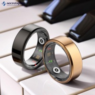 SECRETSPACE R02 Smart Ring Stainless Steel IP68 Waterproof Health Tracker Heart Rate Blood Oxygen Mu
