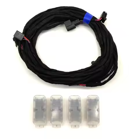Multicolor RGB Ambient Light Footwell Light Color With Cable 80A947415E For A4 A5 S4 S5 B9.5 A6 A7 C