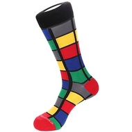 Color Square Socks 彩色格子襪子 by Unsimply Stitched
