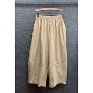 New arrivals 6673 mall quality women's causal plain high waist square pants pants women