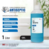 5ry Hand Sanitizer Gel 1 Liter Antiseptic 70% Ijin Edar ( Kemasan Bl )