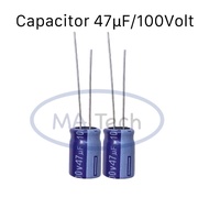 47uf 100V Capacitor 100v47uf 47uf/100V 8*12 mm AISHI