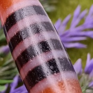 39.4mm X 13mm 证书 玉化 高油 线珠天珠 Certificate Striped Dzi Line Dzi Manik CW4261