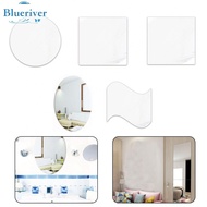 BLURVER~Waterproof Mirror Wall Sticker for Bathroom and For Home Decor Oval &amp; Square