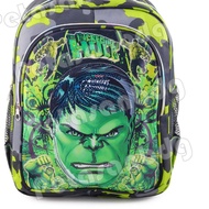(Q_015) 12.12 Backpacks For Boys Character Lights THE INCREDIBLE HULK - Sound Bags Without Toy