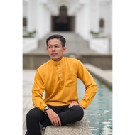 KURTA Amir by Budiman SALE Mustard Yellow Kuning Baju Kurta Baju Kurta Jubah Melayu cekak musang