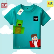 KATUN KSF - Children's Cotton T-Shirt (Ages 2-16T) Viral Game Motif MIKEY and JJ Unisex Boys & Girls