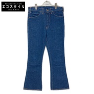 Levi's 70 年代 646 靛藍色，後背雙扣，42TALON 拉鍊，喇叭牛仔褲，無尺寸標籤 [二手]