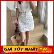 Short A-Line Floral Skirt from Guangzhou CV6286 - Yammy888