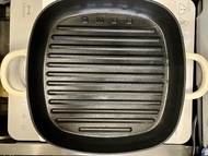 SMEG 琺瑯鑄鐵煎烤盤 鑄鐵煎鍋 鑄鐵鍋 鑄鐵平底鑊 煎pan 26cm