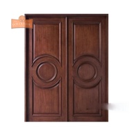 kusen pintu double kayu jati model kupu tarung, pintu rumah