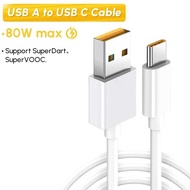Cable Original 80W 65W 33W Usb Type C Super Dart Vooc Charger Wire Realme Gt NEO 3T 3 2 Pro C55 C53 