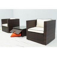 IPRO Rattan Sofa Outdoor Table and Chair Set  Wt Storage Table Garden Furniture Outdoor Sofa Rotan S