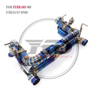 HMD Titanium Exhaust System Performance Catback for Ferrari 488 GTB Pista Spider 3.9T Muffler With V
